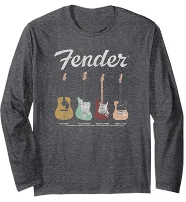 Fender Vintage Guitar Lineup Long Sleeve T-Shirt