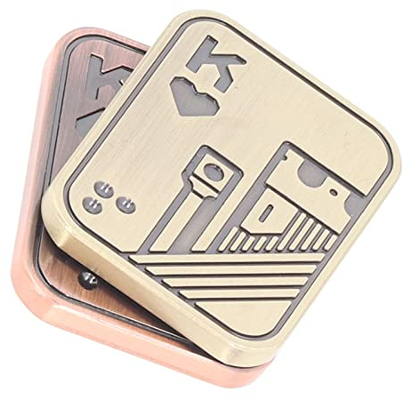 Giocattolo di Slider Agitatore, Giocattoli di Tidget Fidget Poker in Metallo, Giocattoli Sensoriali di Autismo ADHD, Giocattoli per il Calo Dello Stress D'ansia, Giocattoli da Banco
