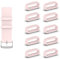 KUTEWEU 10 Stück Silikon Armbänder Schlaufe,Ersatzband Band Loops, Armband Schlaufe,Uhrenarmband Halter Keeper Verschlussring Ersatz Schlaufen für Watch armband (22mm, Rosa)