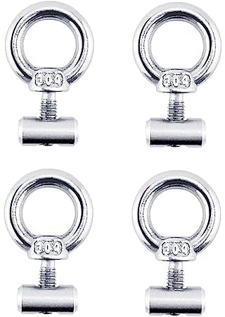 Occhielli di Ancoraggio, Gancio per Tendalino Camper, Acciaio Tende da Sole Inossidabile Ganci, 304 Acciaio Inox Bullone Occhiello, per Tubatura Rails per Roulotte, Camper, Camper, Barche, 4PCS