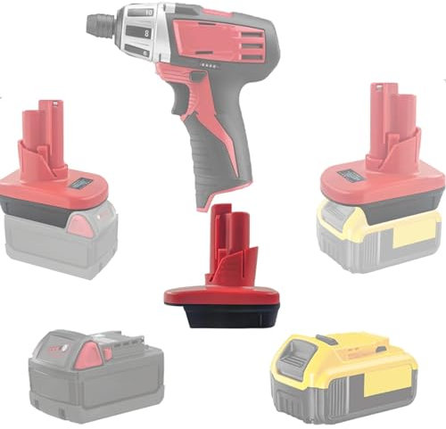 Battery Adapter for Dewalt 20V for Milwaukee 18V Convert to for Milwaukee12V Battery,Adaptor Convert for Dewalt for Milwaukee Lithium Battery to for Milwaukee 12V Power Tool