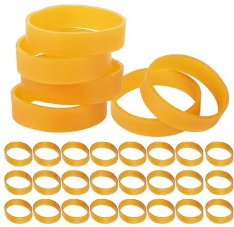 BOXOB 30stk Bremshalter für Ski, 3,8cm Durchmesser Gummi-Bremshaltebänder für Snowboard Draussen Wintersport-Zubehör