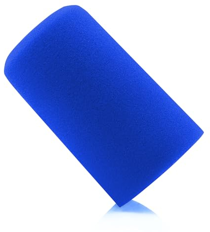 LEFXMOPHY SM7B Pop-Filter für Shure SM7B SM7dB Gesangsmikrofon RK345 Ersatz-Windschutzscheibe, blaue Windsackabdeckung, 1 Stück, Windschaumabdeckung