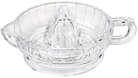 Spremiagrumi in Vetro, Spremiagrumi Spremiagrumi con Manici e Bucce, Spremiagrumi Spremiagrumi Manuale per Succo di Frutta Fresca Arancia Lime(#1)