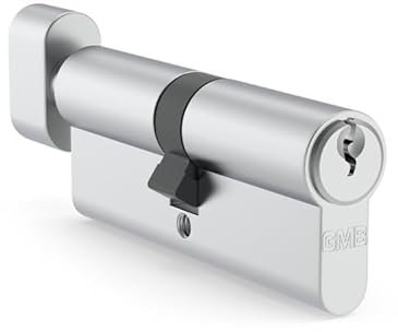 pokm toolsmarket – Knaufzylinder K40/30 mm, mit 3 Schlüssel, Zylinderschloss mit Knauf, Türschloss aus Nickel, Profilzylinder EU- Produktion, von 3 bis 50 Schlüssel zur Auswahl, Schloss für Haustür