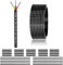 18 AWG 3x0,75mm² 3 Adriges Kabel 15 Meter, 18 AWG 3 adrig Draht aus verzinntem Kupfer, PVC 18AWG 3 adrig für DC5V/12V/24V, LED-Beleuchtung, Verlängerungskabel, kfz usw, CE Zertifizierung