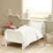 Top Linen Nursery Baby Cot Duvet Cover Set - Cot Duvet Case With Pilllow For Toddler - White Duvet Cover Set