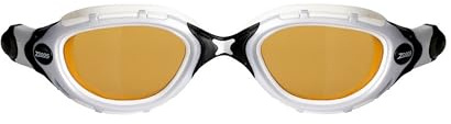 Zoggs Original Predator Flex Adult Swimming Goggles | Polarized Ultra Lens, Anti-Fog, UV Protection, Quick-Adjust Strap, Curved 180° Vision | Pool and Open Water