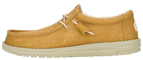 Hey Dude Wally - Lona elástica para Hombre, Marrón comino/Gris Piedra, 40 EU