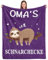 COZYCRIB Geschenke für Oma, Decke, Oma, Weihnachten, Geburtstagsgeschenke, Geschenke für werdende Omas, Geschenke von Enkelkindern, Muttergeschenke für Sofa, Bettwäsche, Wohnzimmer 150x130cm