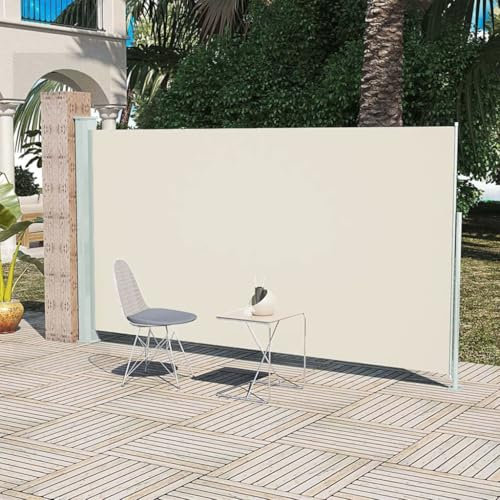 Home & Garden item-Patio Terrassen-Seitenmarkise 160 x 300 cm, Creme