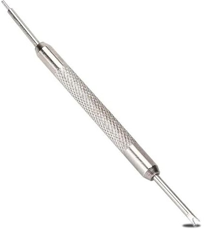 Watch Spring Bar Pin Tool, Dual-Head (0.7mm/1.2mm), Forked & Straight Ends, Watch Spring Bar Removal Tool for Strap, Bracelet & Buckle Change, Installation & Repair