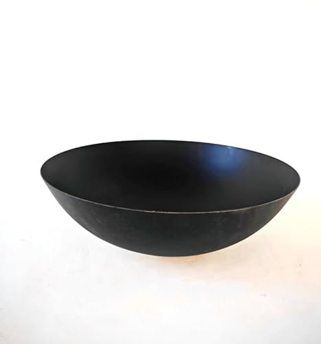 Garden Black Fire Bowl 60 cm 1.8 mm Depth 18 cm 4 kg Plant Bowl 030547BP