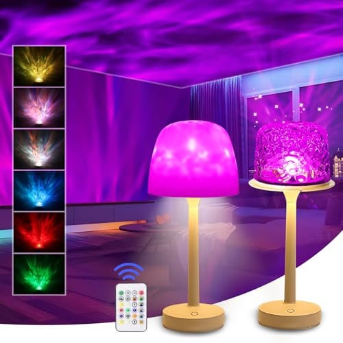 hzuisst Luxocean Lampe LED Sternenhimmel Projektor, Ocean Lamp mit 16 Beleuchtung-Effekten, 3 in 1 Polarlicht Lampe, Aurora Light, Galaxy Nordlicht Lampe für Kinder/Schlafzimmer
