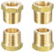 1/4'' 3/8'' 3/4'' 1'' Male BSPT x 1/8'' 1/4'' 1/2'' Female Hex Bushing Adapter Pipe Reducer Brass Fitting(1 To 3I4)