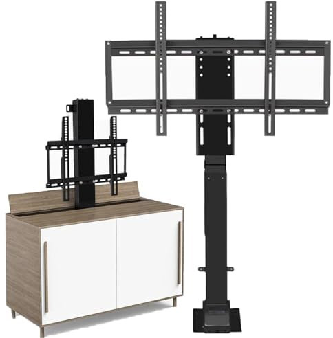 360° Rotation Electric TV Lift Bracket,Smart Motorized TV Lift Bracket,Tv Mount Floor Stands,Wall Mount TV Lift,For 26-70 TV,TV Lift Bracket Hidden In ​Cabinet