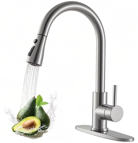 VAPSINT Kitchen Faucet with Pull Down Sprayer, Kitchen Sink Faucet
