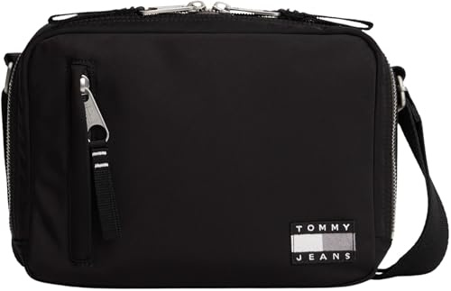TOMMY JEANS Herren Crossbody Bag Tasche Daily Tech Camera mit Reißverschluss, Schwarz (Black), Einheitsgröße
