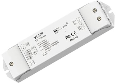 B·LED BARCELONA LED Einfarbiger Controller 12-48 V DC – 15 A – RF 2,4 G – Push Dimmer – Skydance