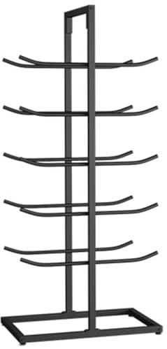 Yogamatte, Wandregal, platzsparend, für Übungsmatten, Schaumstoffrollen, hält bis zu 10 Matten, ideal für Büro, Zuhause, Garage, gegen die Wand, Design für kleine Räume