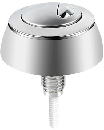 Adjustable Dual Flush Toilet Cistern Push Button for Siamp for Optima 49 Toilet Push Button Dual Flush Systems 16-50mm Toilet Push Button (Sliver)