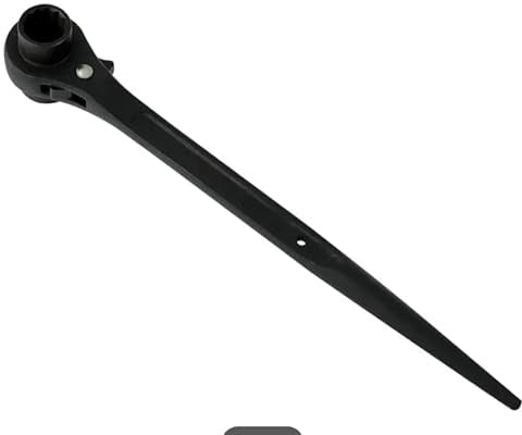 BBI LTD Scaffolding Ratchet Spanners 19&21,17&21,19&24 mm Double Side (12 Black 19mm 21mm)