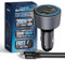 PORTENTUM Triple Cargador Coche Carga Rapida 200W – Regalo Cable USB C Fast Charge – 2X USBC PD 100W + USBA QC 18W – Accesorio Mechero - para Macbook Portátil iPhone iPad Tablet Smarphone Galaxy