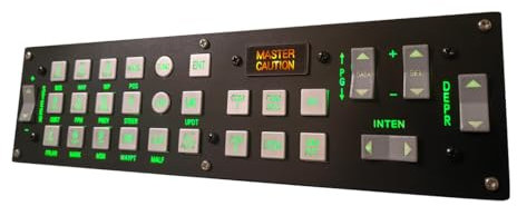 Engineerkiter Flight Simulator Panel D102 A10C UFCP Control Panel for DCS - Flight Sim Home Cockpits Plug-and-Play Multi-Function Gaming Unit