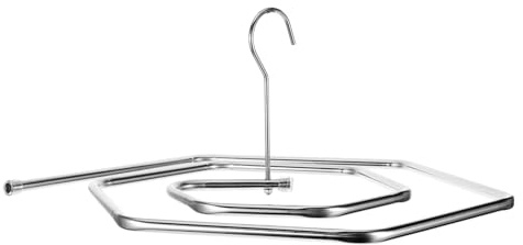 DECOMELODY Platzsparender Edelstahl Quiltaufhänger mit Spiralform Robuster Deckenständer für Bettlaken Hängender Wäscheständer für Sommerdecken