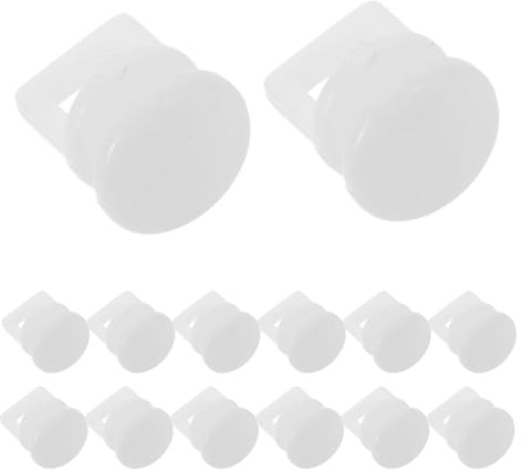 UPKOCH 200 Crochets de Tringle à Rideaux en Plastique pour Rail Coulissant, Accessoires Universels pour Caravane, Camping-Car et Bus, Galets Silencieux Résistants pour Fixation et