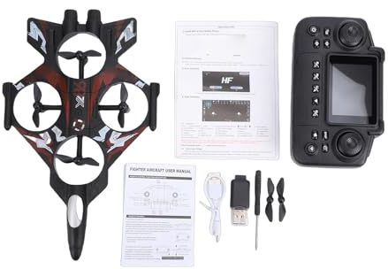 Fafeims RC Airplane, Remote Control Fixed Wing Aircraft with 2.4G 360 Flip Flight Altitude Hold System, 3 Speed Modes Headless Mode LED Lights, for Beginners Teens (Red)