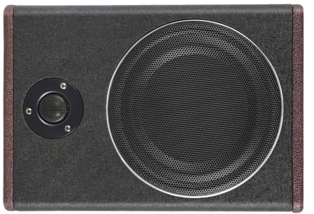 aefxNika 600W Aktiver Untersitz Subwoofer 8 Zoll, Flache 7,5cm Auto Bass Box mit Verstärker, Hoch- & Niedrigpegel Eingang, Rauscharm & Klangstabil, 12V Subwoofer für Auto, SUV und Truck