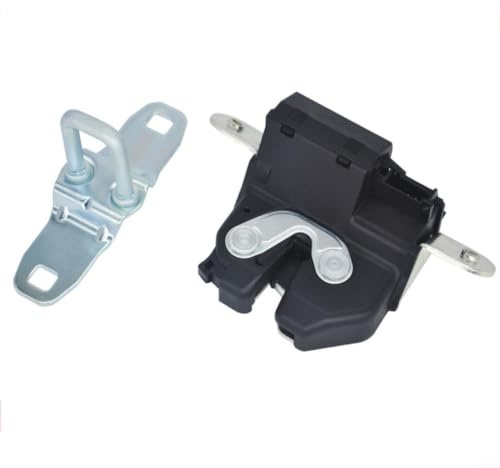 Wodsty Cerradura para maletero 55702917 compatible con Fiat 500 2007-2015, cierre de portón trasero fácil de instalar, color negro