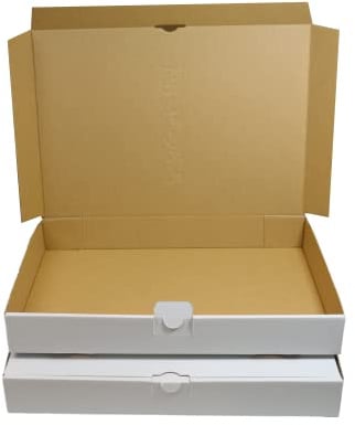 MyPack 25x Maxibriefkartons Versandkartons Faltschachtel Faltkarton Maxibrief Karton 320 x 225 x 50, Weiß, MB-4