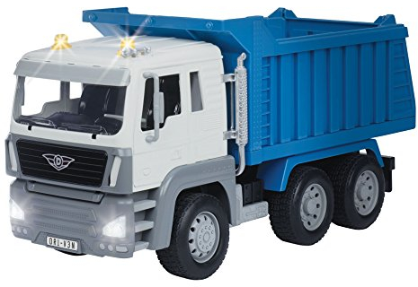 Driven Großer Kipplaster 48 cm – Lichter, Geräusche und Funktionen – LKW Spielzeug Muldenkipper für Kinder ab 3 Jahren