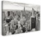 Printed Paintings Leinwand (120x80cm): Stadtebilder Skyline New York schwarz-weiß Kunst Art grau