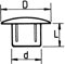 Würth 06832791 Abdeckkappen aus Kunststoff, 15 mm, Weiß, 10 Stück