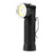 Lampe Portable Torche LED Puissante, Lampe de Poche Zoomable T6 + torche LED COB, queue magnétique pliable 90 ° 4 modes éblouissement/blanc/rouge/flash randonnée camping d'urgence d'inspectio