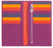 DUDU Brieftasche RFID-Schutz aus Leder bunt Gross mit 16 Karten-Fächern Fuchsia