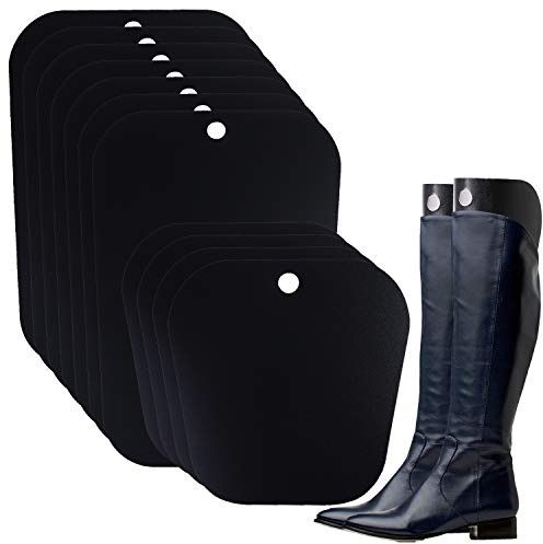 Ruisita 10 Pieces (5 Pairs) Boot Shaper Form Inserts Boots Tall Support for Women and Men (10 inches, Black)