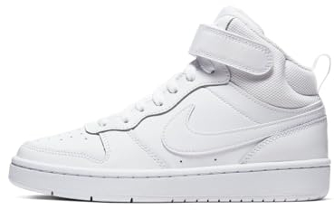 Nike Unisex Kinder Court Borough Mid 2 (Gs) Sneaker, Weiß, 39 EU