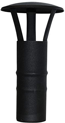 Kolor-Knajp Pelletrohr DN 80 mm Rauchrohr Pellet Ofenrohr T-Stück Bogen Rosette Wandfutter Kamine Zubehör Rohr Bogen T-Stück Kaminhaube Rosette (Regenhaube)