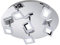 LED Deckenlampe Deckenleuchte Fernbedienung dimmbar Nachtlicht bewegliche Spots, Glas Kunststoff Metall Chrom, DxH 45x10 cm, Wofi 9197.12.01.6450