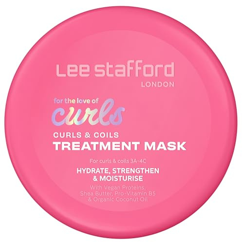 Lee Stafford Curls & Coils Hair Mask | For the Love of Curls - Intensive 3A-4C Treatment Mask for Curly & Coily Hair, Smooths, Hydrates and Enhances your Natural Curl, Anti-Frizz, 200ml
