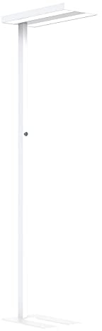 NCC-Licht LED Stehleuchte Lara Weiß Up & Down 2 x 40W 8800lm Neutralweiß 4000K UGR<17 dimmbar