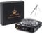 NOBLE HOOKAH Hornillo Electrico Carbón Cachimba Shisha 1000W, Encendedor de carbón eléctrico Black Heat, Accesorios para Shisha con parrilla de carbón de acero inoxidable Horno de carbón