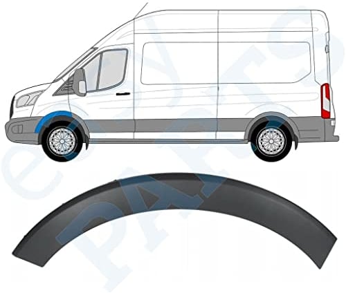 Für Ford Transit 2014 - Vorne Kotflügel Seitenleiste/Links aus Kunststoff, Wasserfest, Passform für Van, Seitenleiste