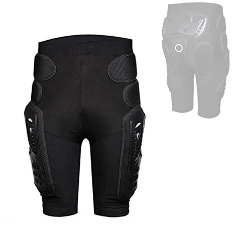 WHYUNM26 3D Gepolsterter Ski Protektor Motorrad Shorts Moto Schutzausrüstung Hip Butt Pad Schutz Reiten Rennsport Sportausrüstung,L(Waist 91-96cm)