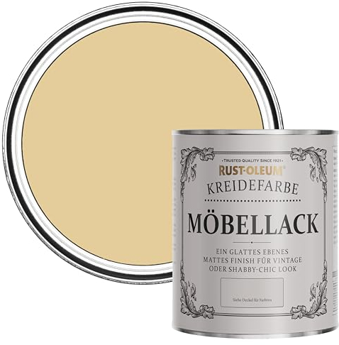 Rust-Oleum Yellow Upcycled Furniture Paint in Chalky Finish - Sandstorm 750ml