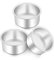 Onader 4 Inch Cake Tin, Stainless Steel Layer Cake Pans Set of 3, Mini Round Baking Tray Cake Mould for Birthday Christmas Wedding, One-Piece Design & Straight Side, Mirror Finished & Dishwasher Safe